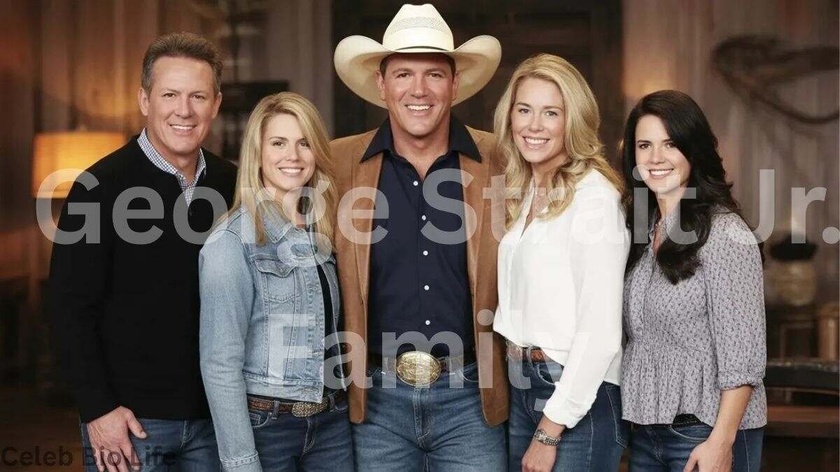 George Strait Jr family portrait photo.