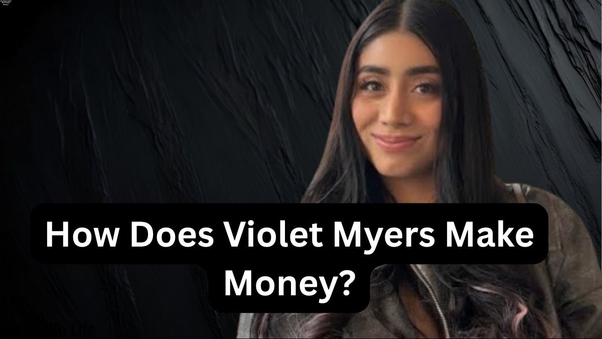 Violet Myers smiling portrait banner.