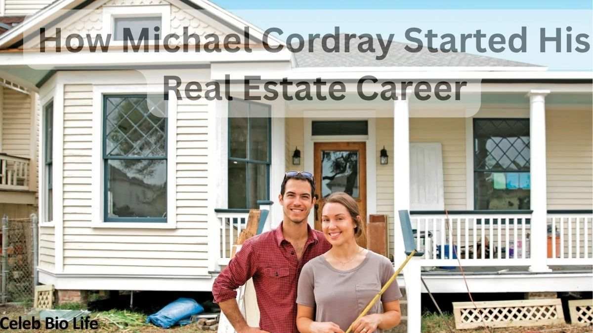 Couple renovating home exterior.