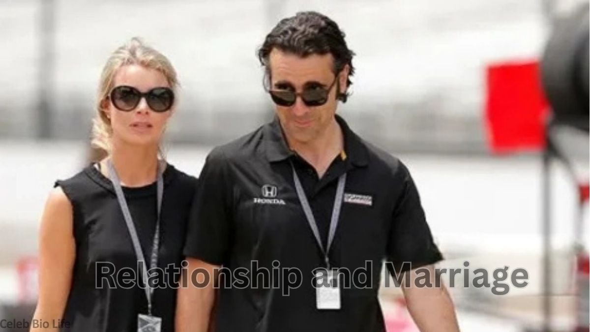 Eleanor Robb and Dario Franchitti at a racing event