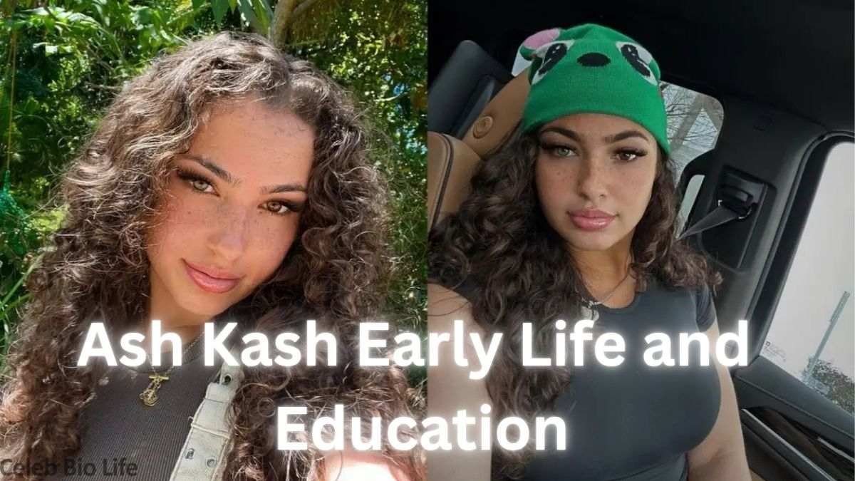 Ash Kash early life collage portrait