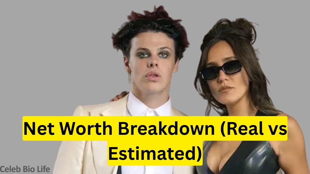 Couple with net worth text banner
