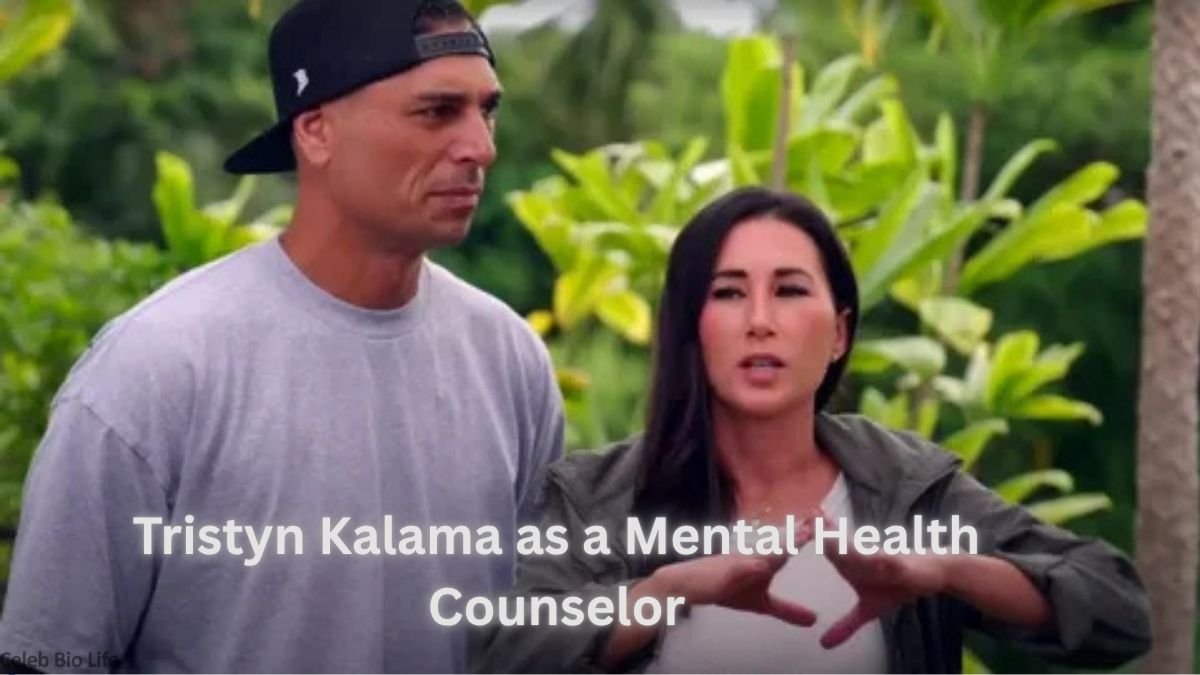 Tristyn Kalama with a man outdoors