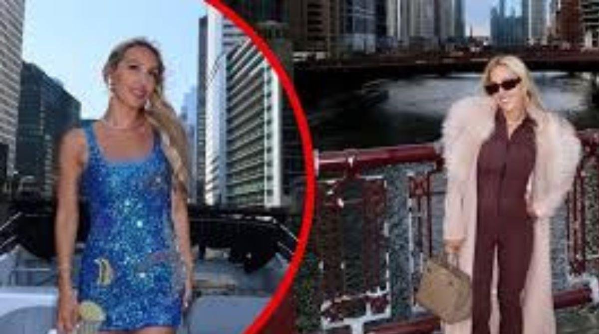 Amanda Ivanelli wearing stylish outfits in city background, Amanda Ivanelli net worth reflected through luxury fashion and lifestyle