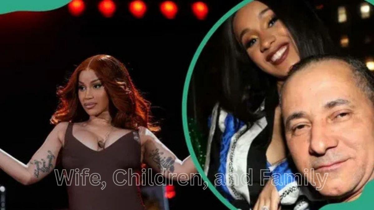 Cardi B with Carlos Alman family collage