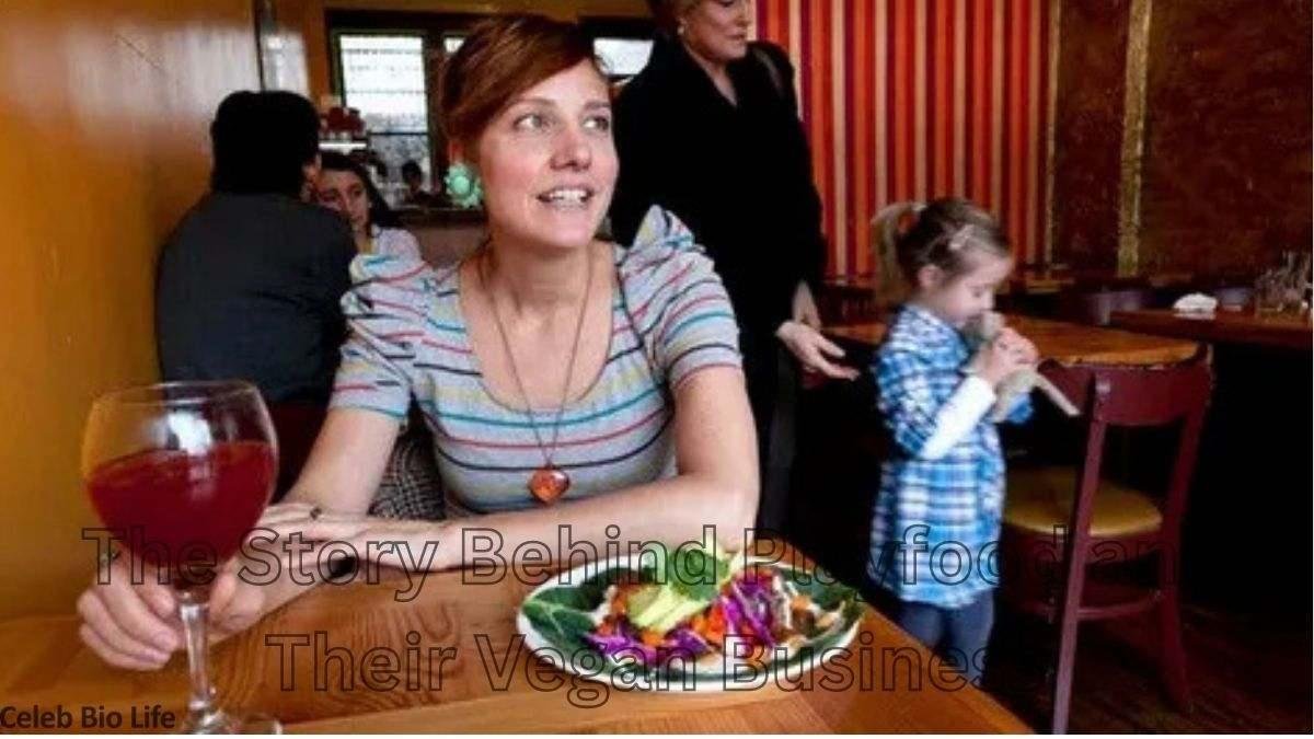 Heidi Van Pelt at vegan restaurant